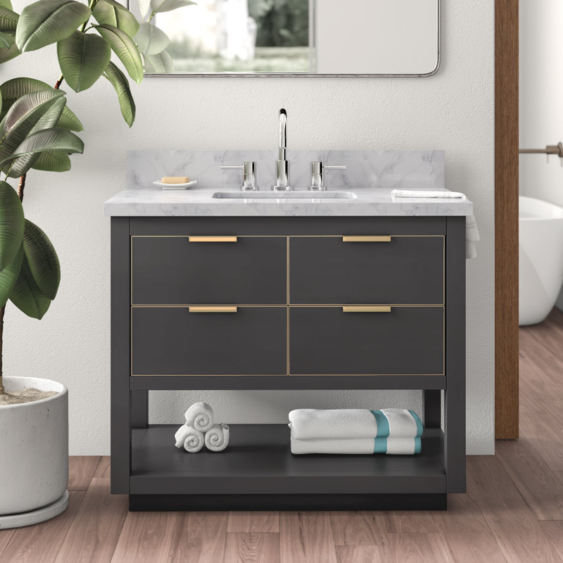 Edmund 37" Single Bathroom Vanity Set & Reviews AllModern